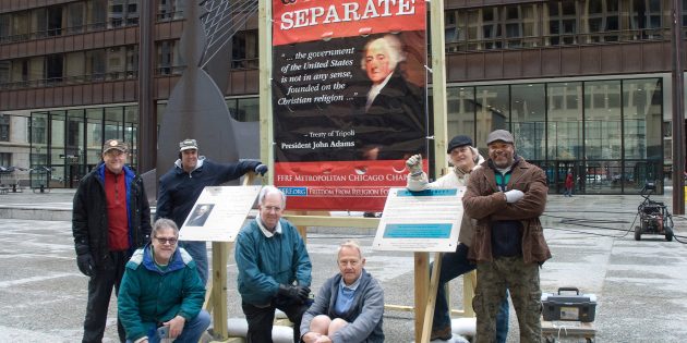 FFRFMCC Once Again Protests Catholic Prayer Shrine in Chicago