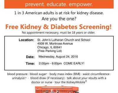 Call for Volunteers for the National Kidney Foundation of Illinois