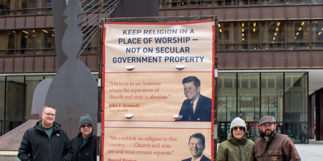 FFRF’s State/Religion Separation Message Returns to Chicago’s Daley Center Plaza!